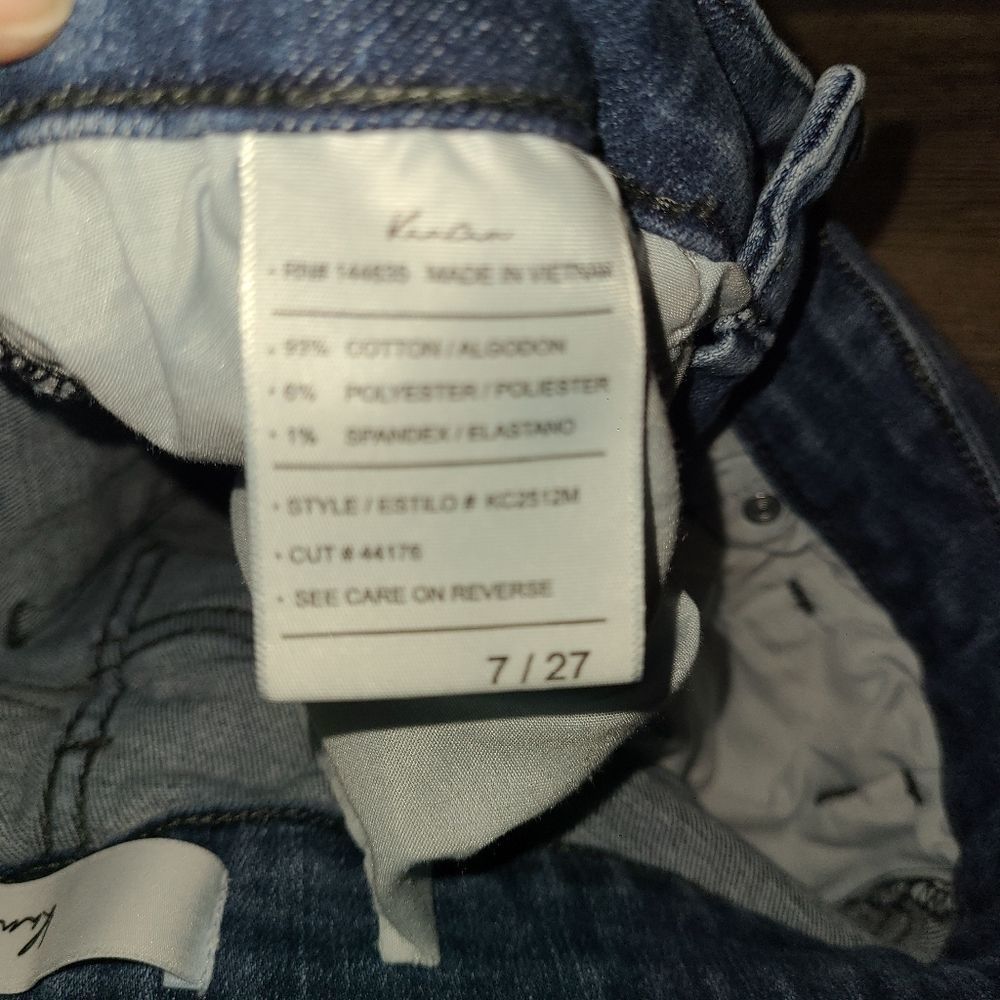 Kancan Two Tone Mid Rise Flare Leg Jeans - Picture 8 of 14